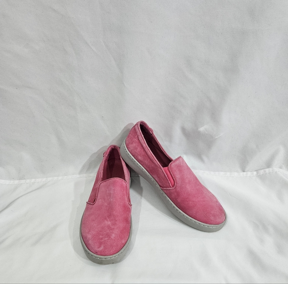 Vionic Pro Mahoney Avery Pink Slip On Suede Shoes Womens Size 9